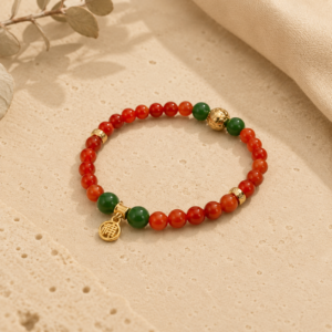 D226 Red Glimmer – Starry Ring Bracelet