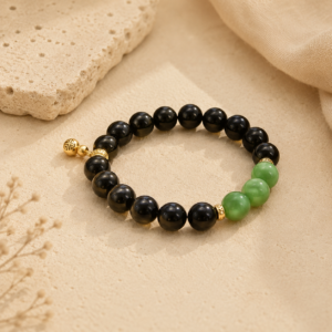 D258 Obsidian Shadow Bracelet