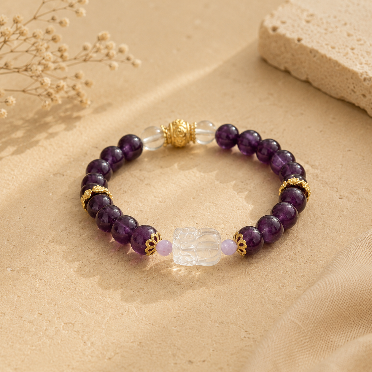 D255 Purple Chen Ruyi Bracelet
