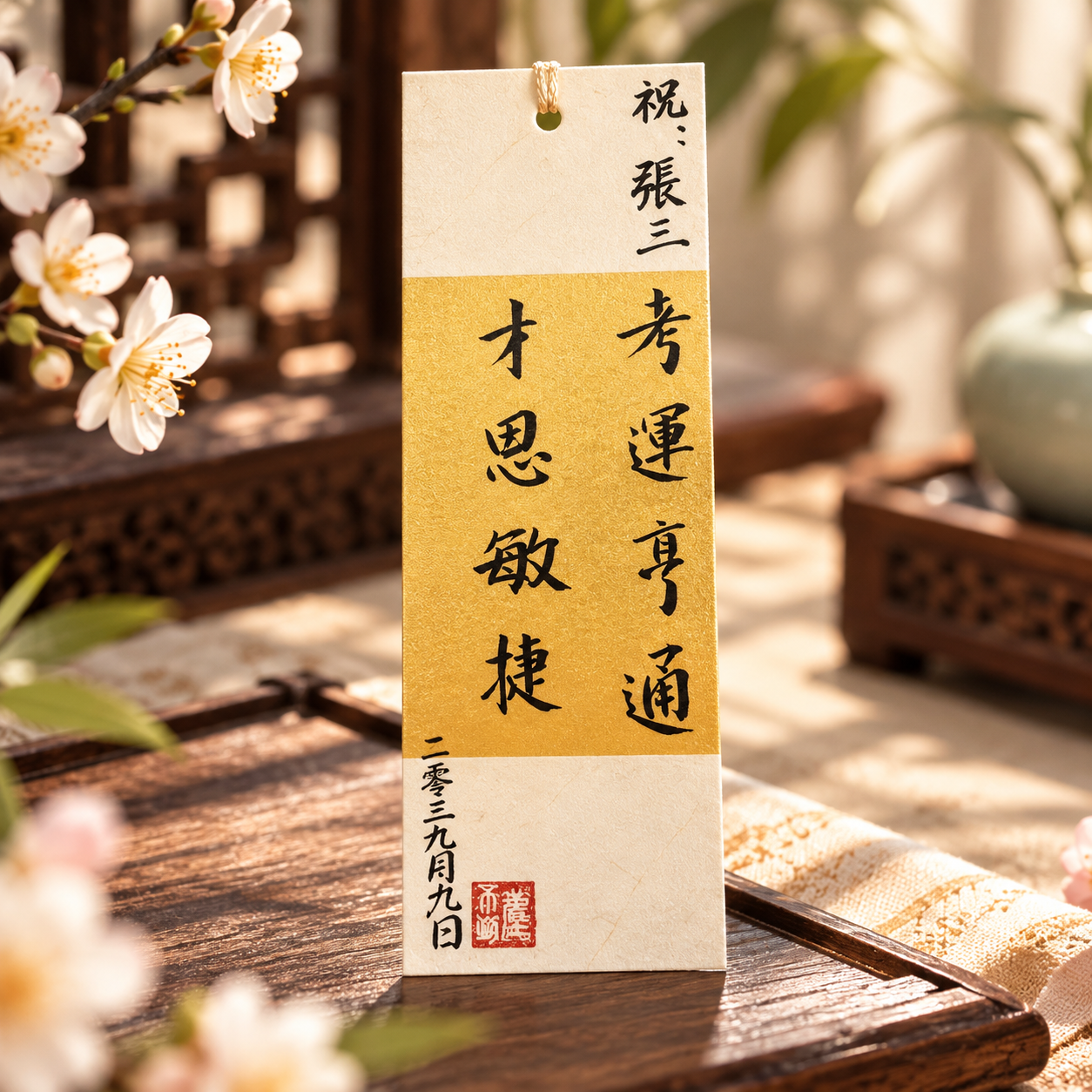H15A Master Calligraphy Blessing (Single Sheet)